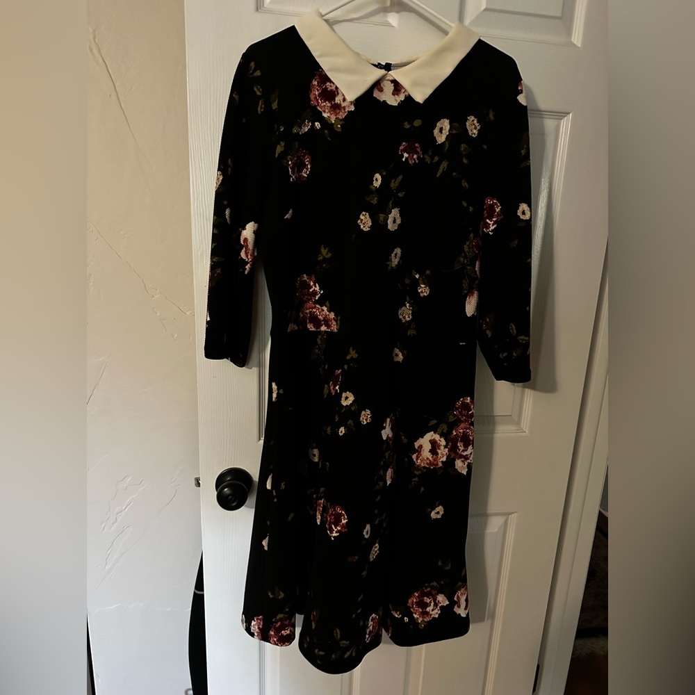 Collared floral dress